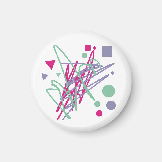 80s design tachtig splash medley art magneet (Voorkant)