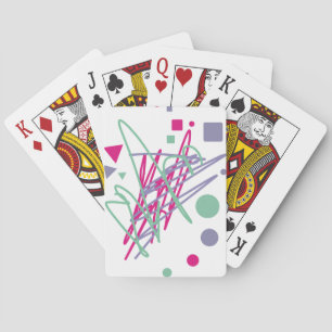 80s design tachtig splash medley art speelkaarten