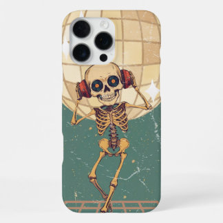 80s Disco Feest Dansende Skelet Muziek Cadeau iPhone 16 Pro Max Hoesje