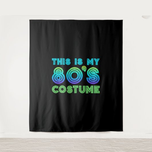 80s Dit is mijn 80s kostuum Wandkleed (Voorkant)