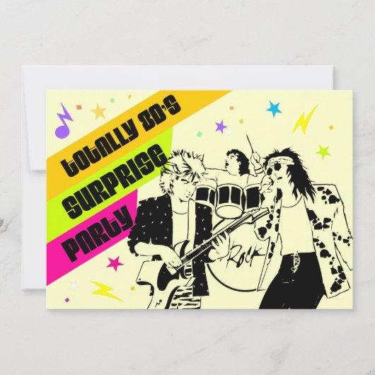 80's Enterprise Party Kaart (Voorkant)