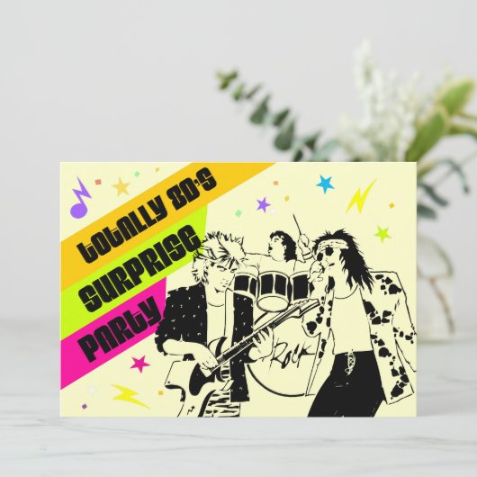 80's Enterprise Party Kaart (Staand voorkant)