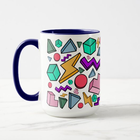 80s Esthetiek Vintage Retro Mok (Links)