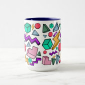 80s Esthetiek Vintage Retro Mok (Midden)
