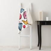 80s Esthetiek Vintage Retro Sherpa Deken (In situ)