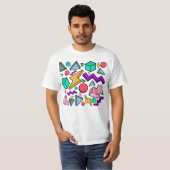80s Esthetiek Vintage Retro T-shirt (Voorkant volledig)