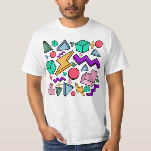 80s Esthetiek Vintage Retro T-shirt (Voorkant)
