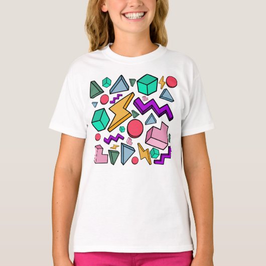 80s Esthetiek Vintage Retro T-shirt (Voorkant)
