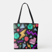 80s Esthetiek Vintage Retro Tote Bag (Achterkant)