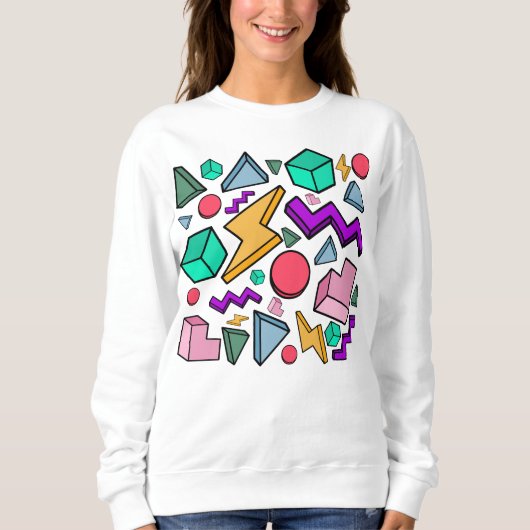 80s esthetiek vintage retro trui (Voorkant)