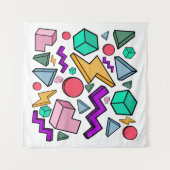 80s Esthetiek Vintage Retro Wandkleed (Voorkant (horizontaal))