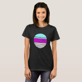 80s Esthetische Synthwave Retrowave T-shirt (Voorkant volledig)