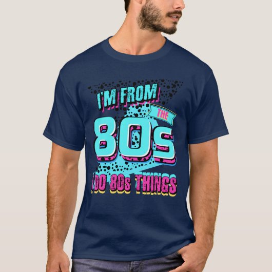80s Feest 1980 grappig T-shirt (Voorkant)