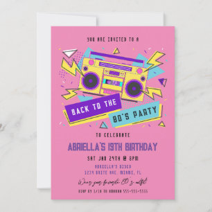 80's Feest    80's Verjaardag Kaart