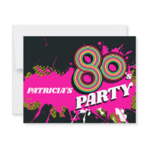 80's Feest verjaardag of evenement retro roze uitn