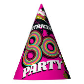 80's feestdag gepersonaliseerde naam pet feesthoedjes (Voorkant)