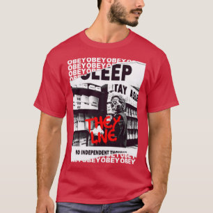 80s Filmshey Live OBEY Retro Cult Horror Fan Desi T-shirt