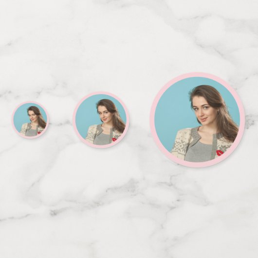 80s Flashback  Retro Verjaardagsfeestje Roze Confetti (Voorkanten)