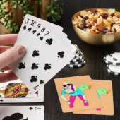 80s foxy girl pokerkaarten (Insitu)
