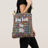 80s Funky Nostalgie Stijlvol Verfijnd Fancy Tote Bag (Dichtbij)