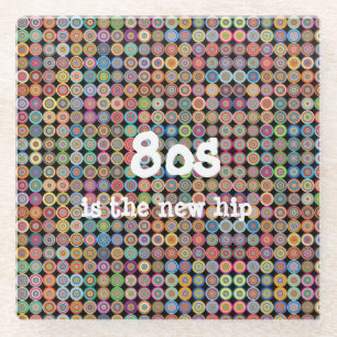 80s Funky Stijlvol, geavanceerd Fancy patroon Glazen Onderzetter