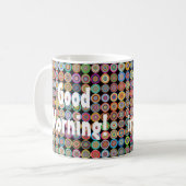 80s Funky Stijlvol, geavanceerd Fancy patroon Koffiemok (Voorkant links)