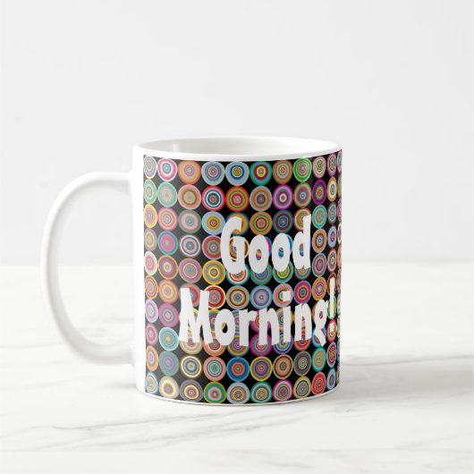 80s Funky Stijlvol, geavanceerd Fancy patroon Koffiemok (Links)
