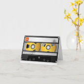 80's geïnspireerde verjaardag kaart (Gele Bloem)