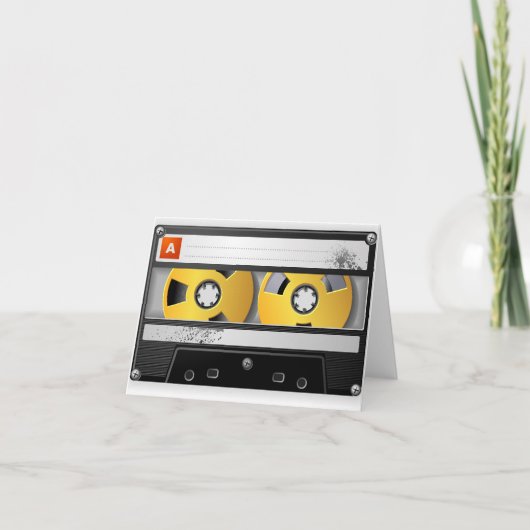 80's geïnspireerde verjaardag kaart (Voorkant)