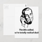 80s genoemd briefkaart (Voorkant / Achterkant)