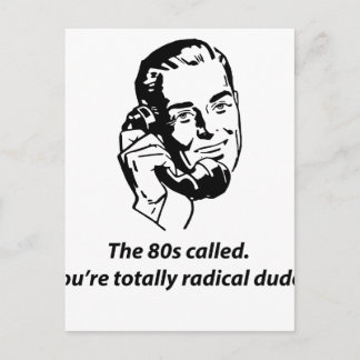 80s genoemd briefkaart