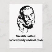 80s genoemd briefkaart (Voorkant)