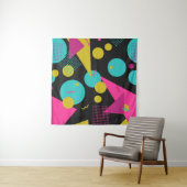 80s geometrisch naadloos patroon met memphis elem wandkleed (In Situ (horizontaal))