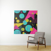 80s geometrisch naadloos patroon met memphis elem wandkleed (In situ)