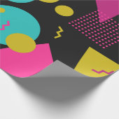 80s geometrisch naadloos patroon met memphis eleme cadeaupapier (Hoek)