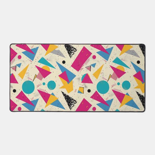 80s geometrisch patroon bureaumat (Voorkant)