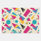 80s geometrisch patroon inpakpapier vel (Voorkant 2)
