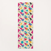 80s geometrisch patroon yogamat (Voorkant)