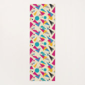 80s geometrisch patroon yogamat (Achterkant)