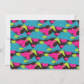 80's Glam Bachelorette Party Kaart (Achterkant)