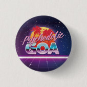 80s GOA Ronde Button 3,2 Cm (Voorkant)