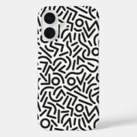80s Graffiti Memphis Stijl Abstract Patroon Hoesje