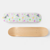 80s Grafisch Geometrische Ontwerpretro Polka Persoonlijk Skateboard (Horizontaal)