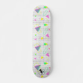 80s Grafisch Geometrische Ontwerpretro Polka Persoonlijk Skateboard (Voorkant)