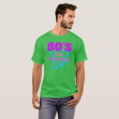 80s grote haar doe niet carshirt grappig t-shirt (Voorkant volledig)
