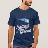 80s Halleys Comet Retro Space Lover T-shirt (Voorkant)