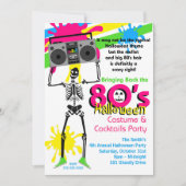 80s Halloween Uitnodiging (Voorkant)
