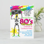 80s Halloween Uitnodiging (Staand voorkant)