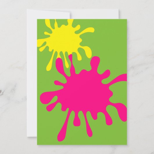 80s Halloween Uitnodiging (Achterkant)