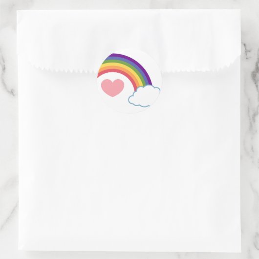 80's Heart & Rainbow - stickers (Tas)